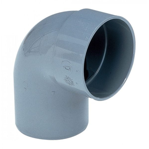 Γωνία Αποχέτευσης 90ο pvc γκρι